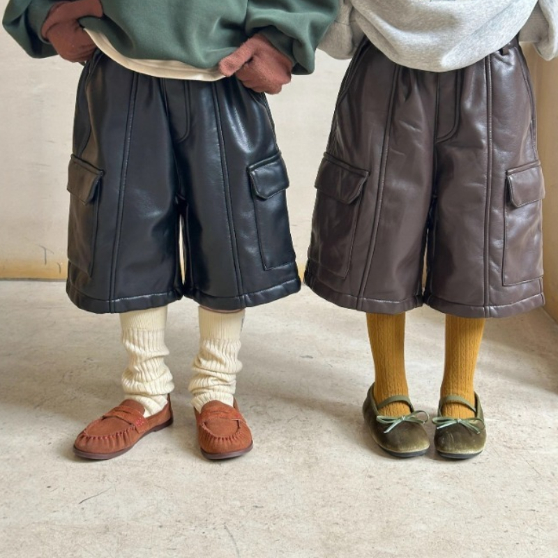 Leather Work For Kids - 2026 Winter New Korean Children's Soft
