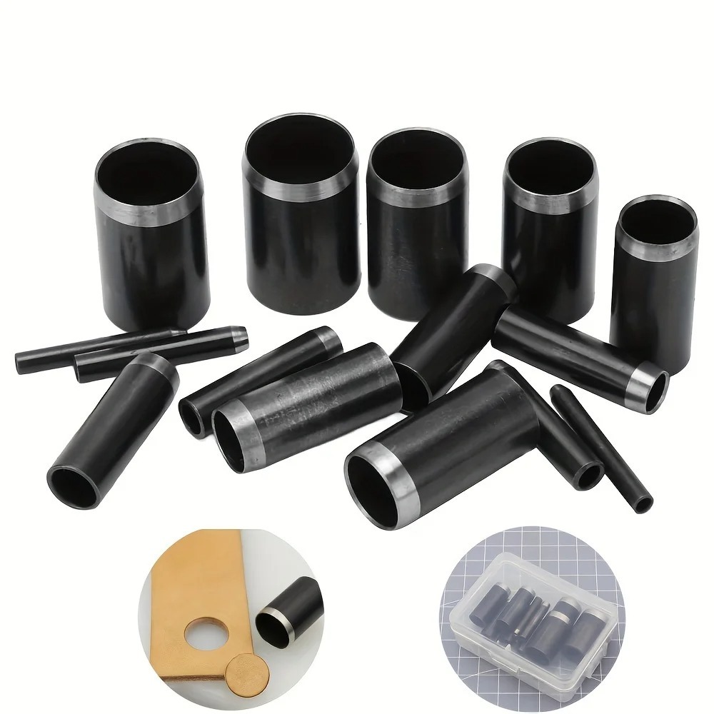 Leatherwork Hole Punch - 15 Sizes Round Hole Punch(1-15mm), Hollow