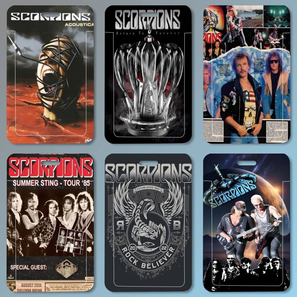 Leather Work For Kids - Scorpions Band Art ID Card Holder