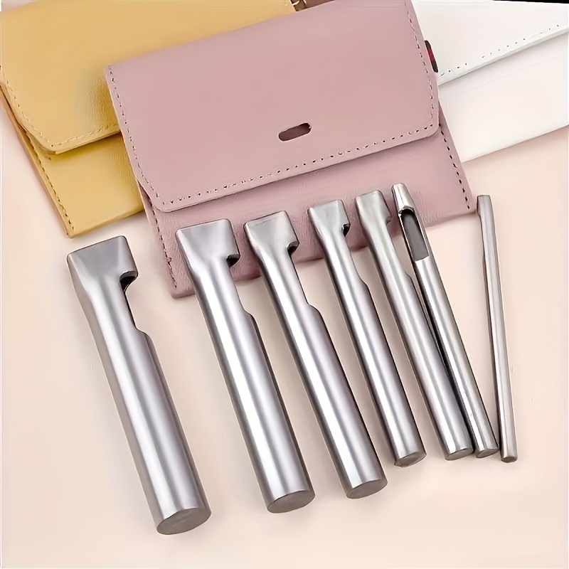 Leatherwork Hole Punch - 5pcs Leather Oblong Belt Hole Puncher