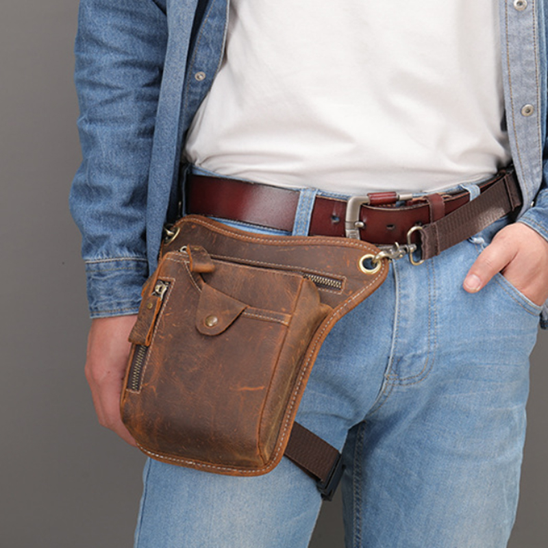 Leatherwork Fasteners - Vintage Pu Leather Waist Pack Drop