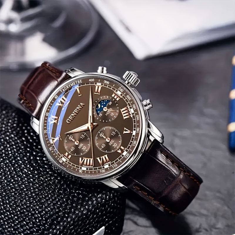 GENEVA High Quality Men's Luxu - огляд і ціна Leatherwork Fasteners