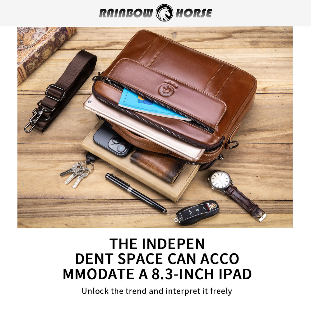 New men's mini crossbody bag,  - огляд і ціна Leatherwork Thread