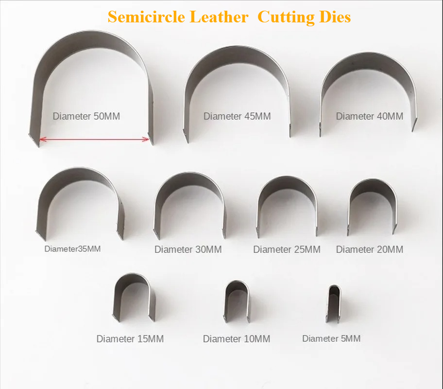 10Pcs/Set Semicircle Leather C - огляд і ціна Leathercraft Japan