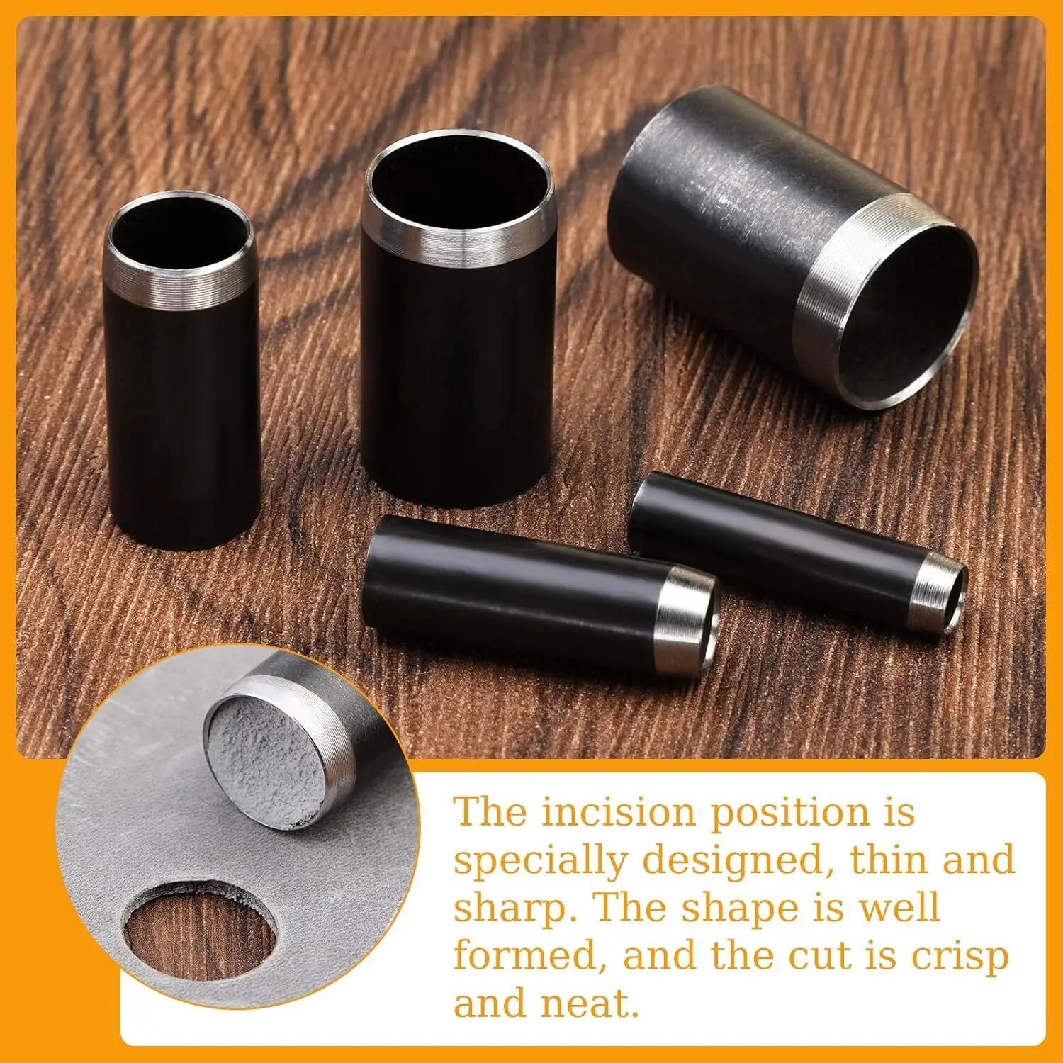 15Pcs Leather Circle Cutter To - огляд і ціна Leatherwork Hole Punch