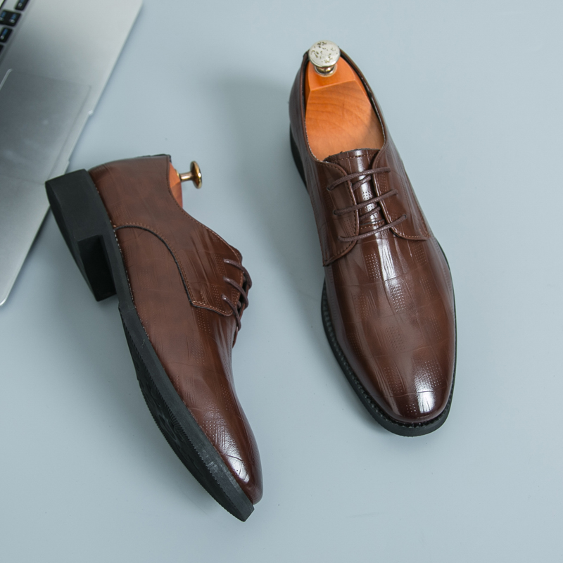 New Men's Leather Shoes High Q - огляд і ціна Leather Work Oxfords