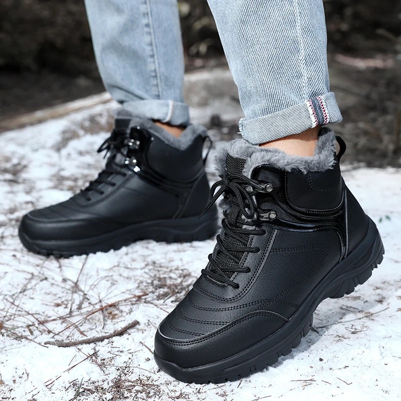 Men's Shoes New Winter Snow Bo - огляд і ціна Leather Work For Kids