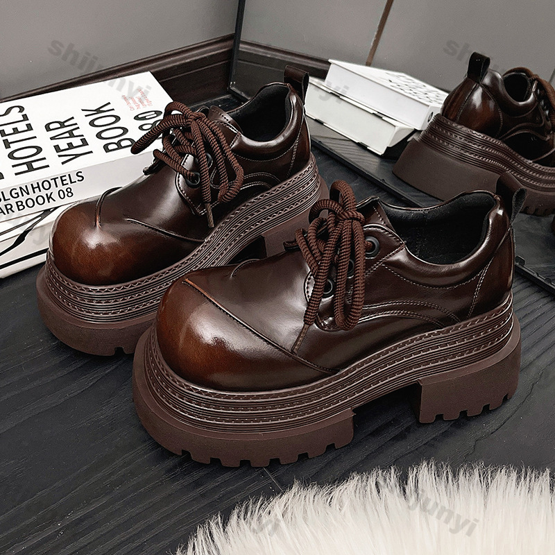 Women Retro Loafers 2025 Sprin - огляд і ціна Leather Work Oxfords