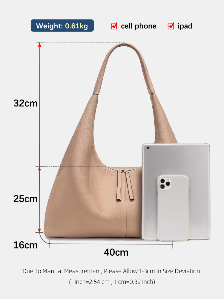 Zency Large Capacity Tote Bag  - огляд і ціна Leather Work Bag Women
