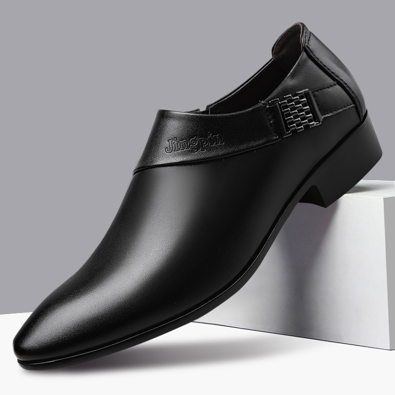 Men PU Leather Shoes Formal Dr - огляд і ціна Leather Work Oxfords