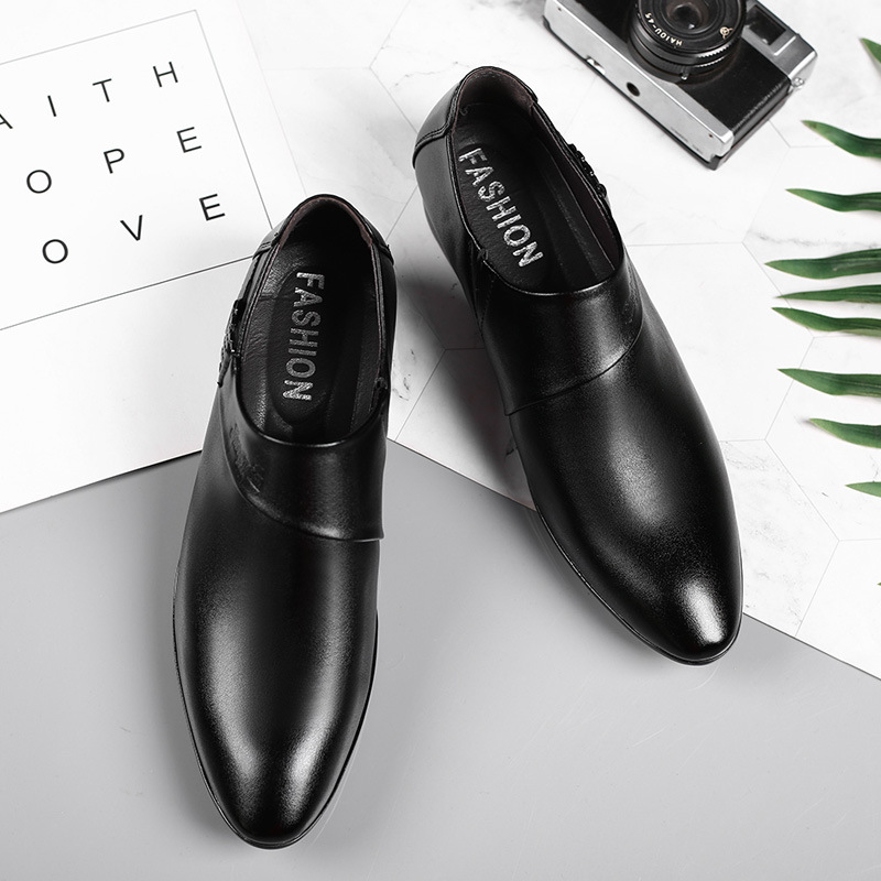 Men PU Leather Shoes Formal Dr - огляд і ціна Leather Work Oxfords
