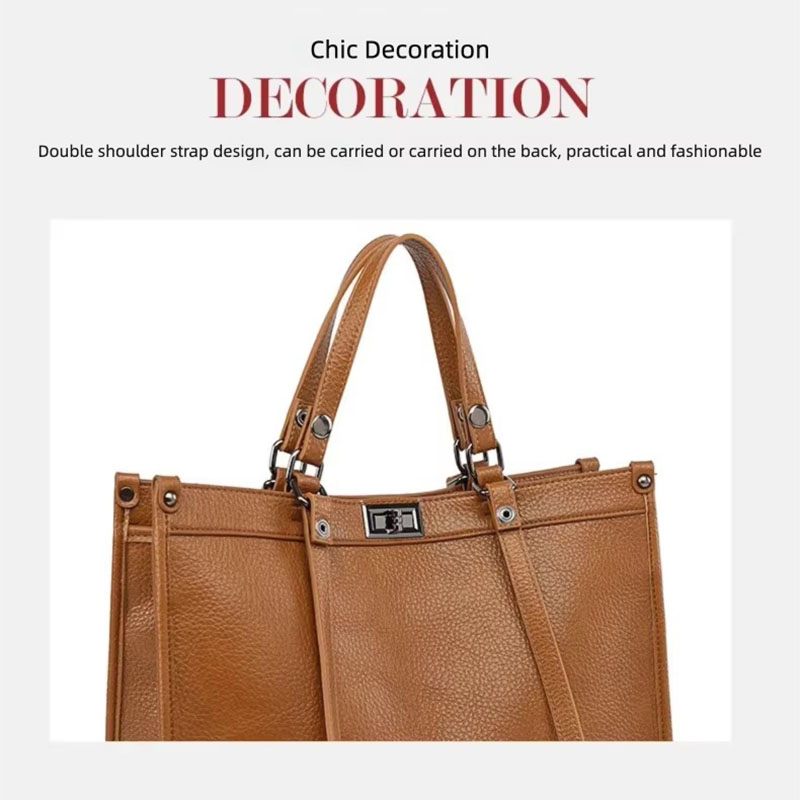 Women Large Capacity Tote Bag  - огляд і ціна Leather Work Bag Women