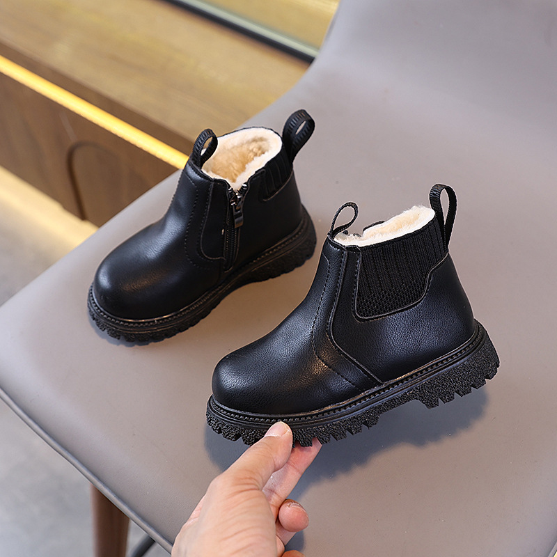 Children Fleece-Lined Work Sho - огляд і ціна Leather Work For Kids