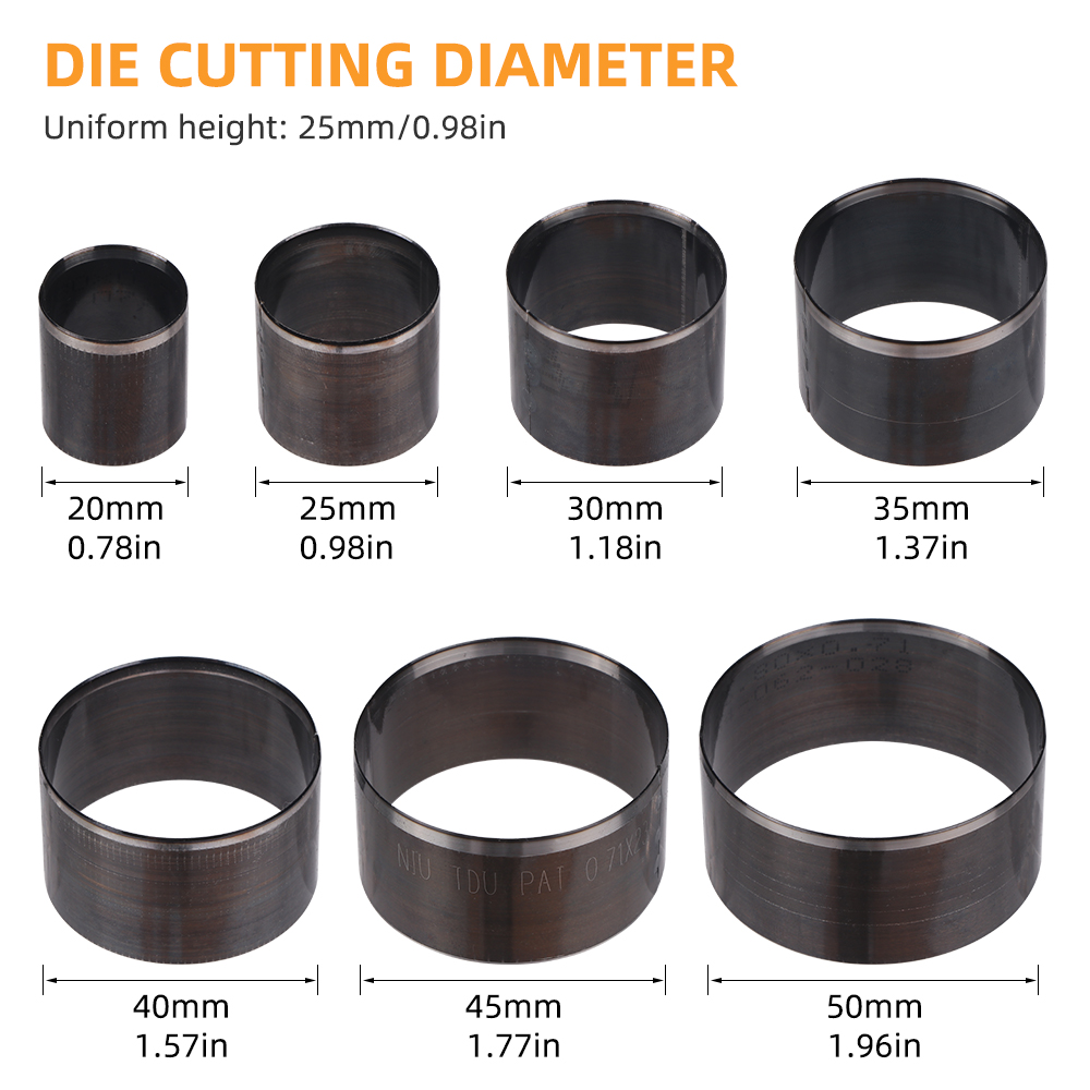 QJH 7Pcs Sharp Leather Cutting - огляд і ціна Leatherwork Hole Punch
