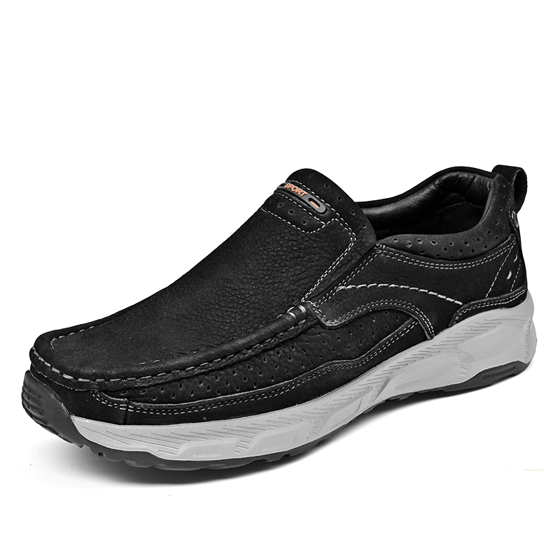Men Loafers Slip on Boat Shoes - огляд і ціна Leather Work Oxfords