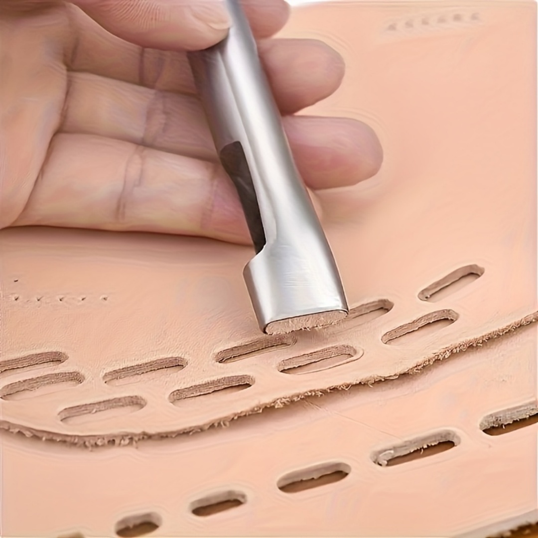 5pcs Leather Oblong Belt Hole  - огляд і ціна Leatherwork Hole Punch
