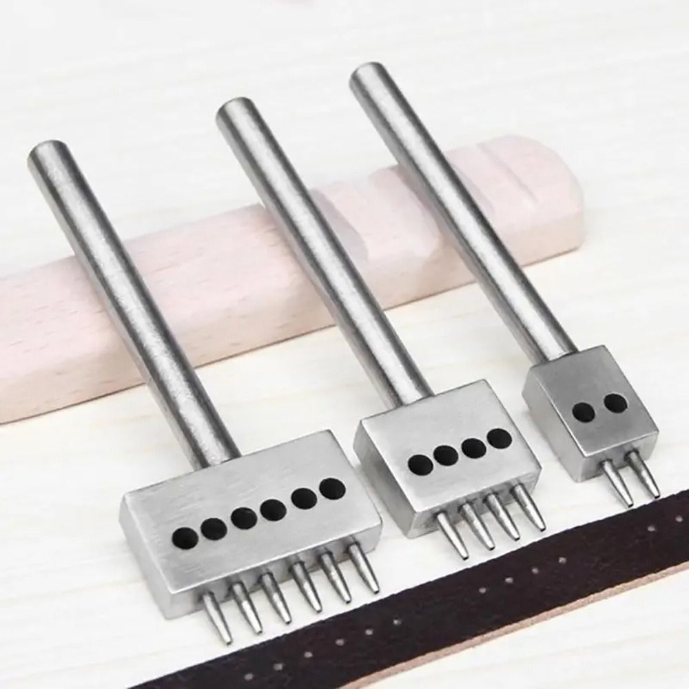 1Pcs 2/4/6Teeth Leather Punchi - огляд і ціна Leatherwork Hole Punch