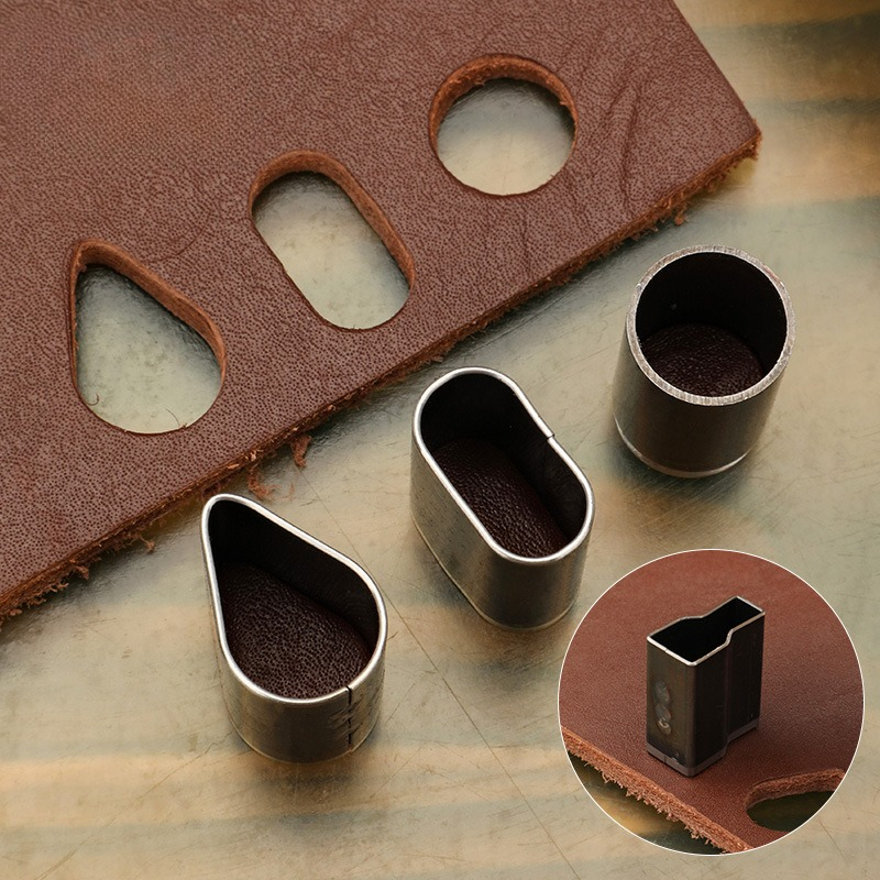 5pcs/6Pcs Short Head Hollow Pu - огляд і ціна Leatherwork Hole Punch