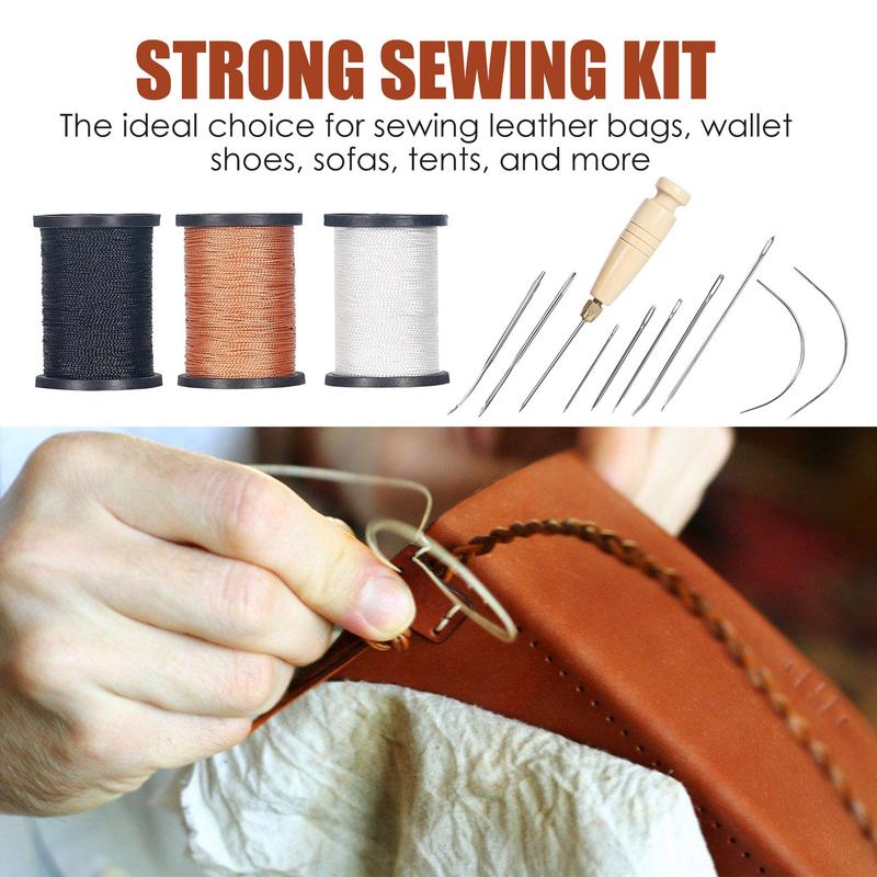 Leather Stitching Kit Heavy Du - огляд і ціна Leatherwork Thread