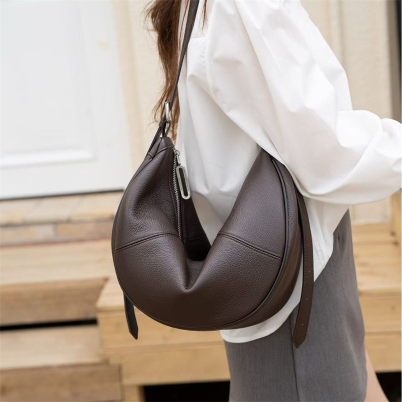 BURMINSA Genuine Leather Cresc - огляд і ціна Leather Work Bag Women