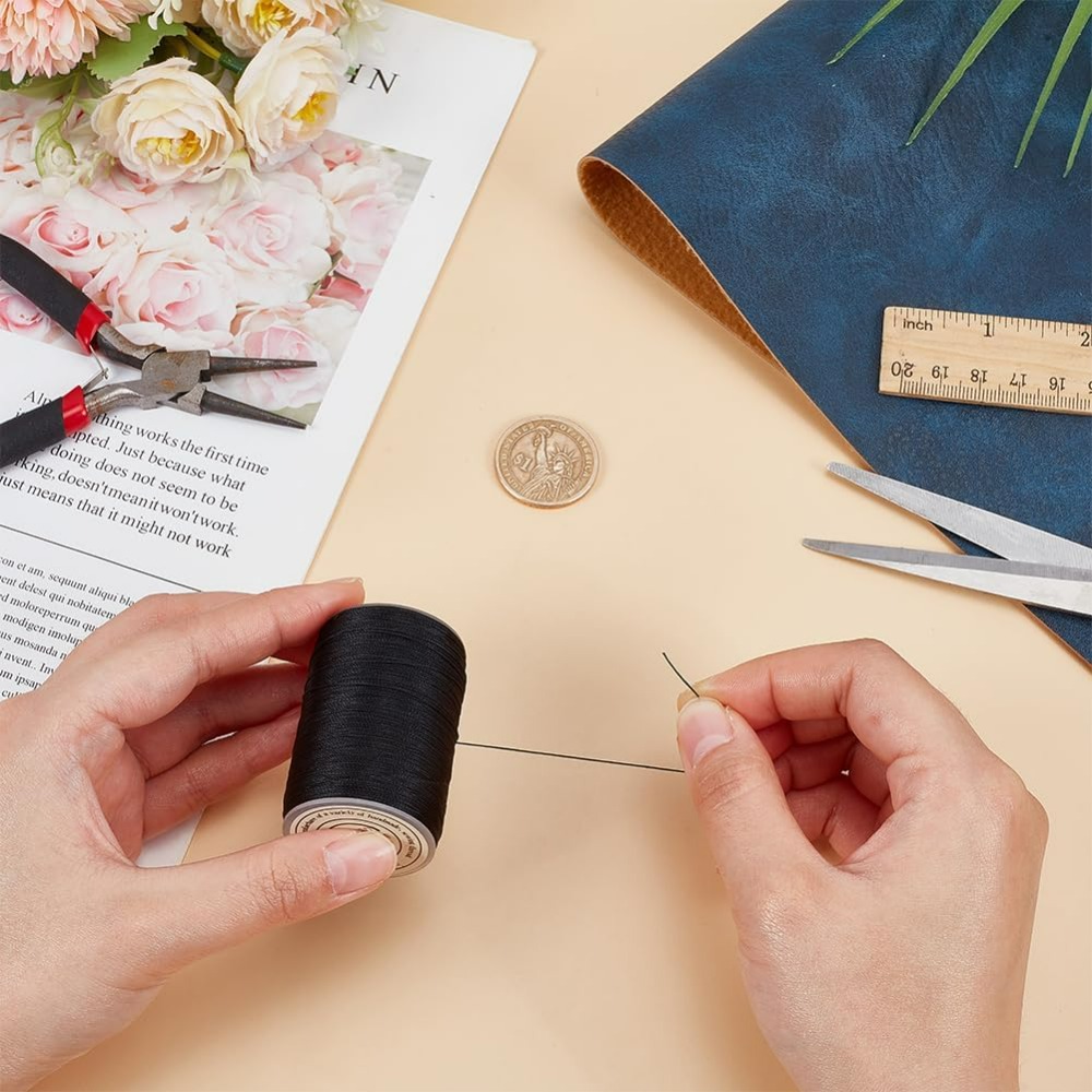 175 Yards/160m Black Waxed Pol - огляд і ціна Leatherwork Thread
