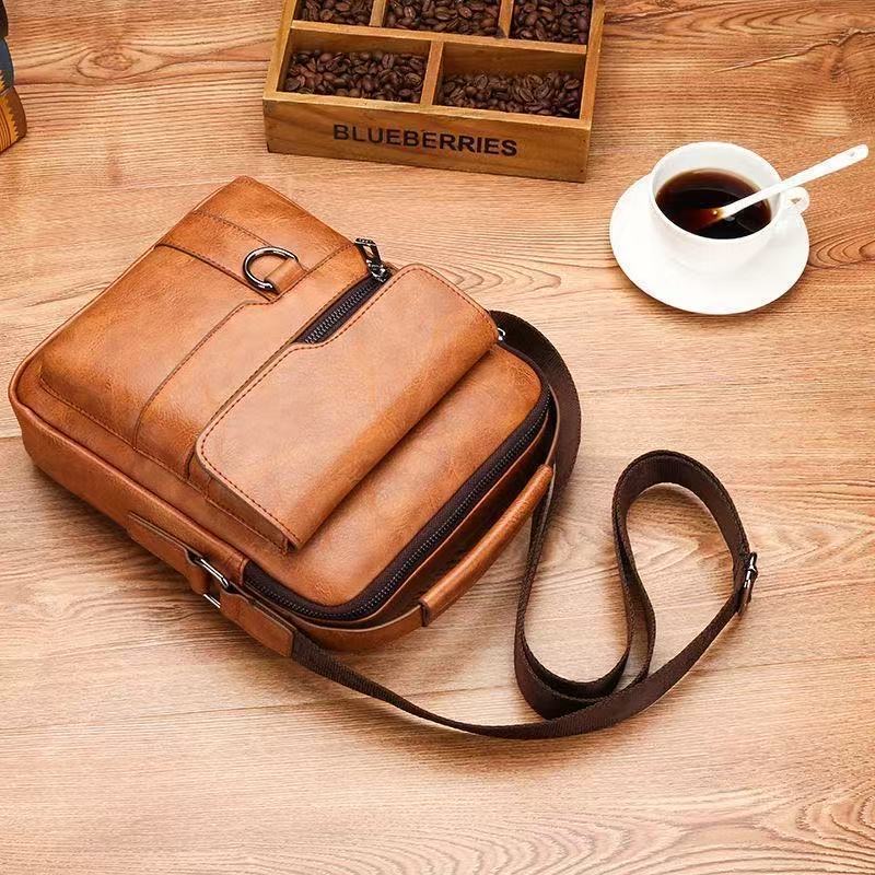 Bullcaptain Casual Men's Shoul - огляд і ціна Leather Work Bag Women