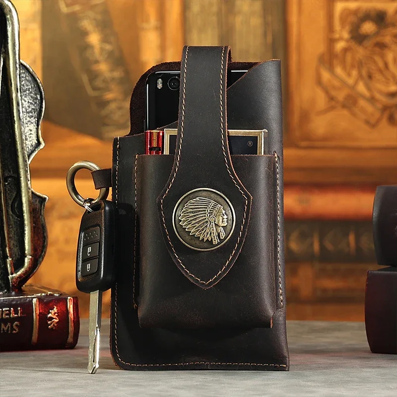 Mens Genuine Leather Waist Bag - огляд і ціна Leatherwork Fasteners