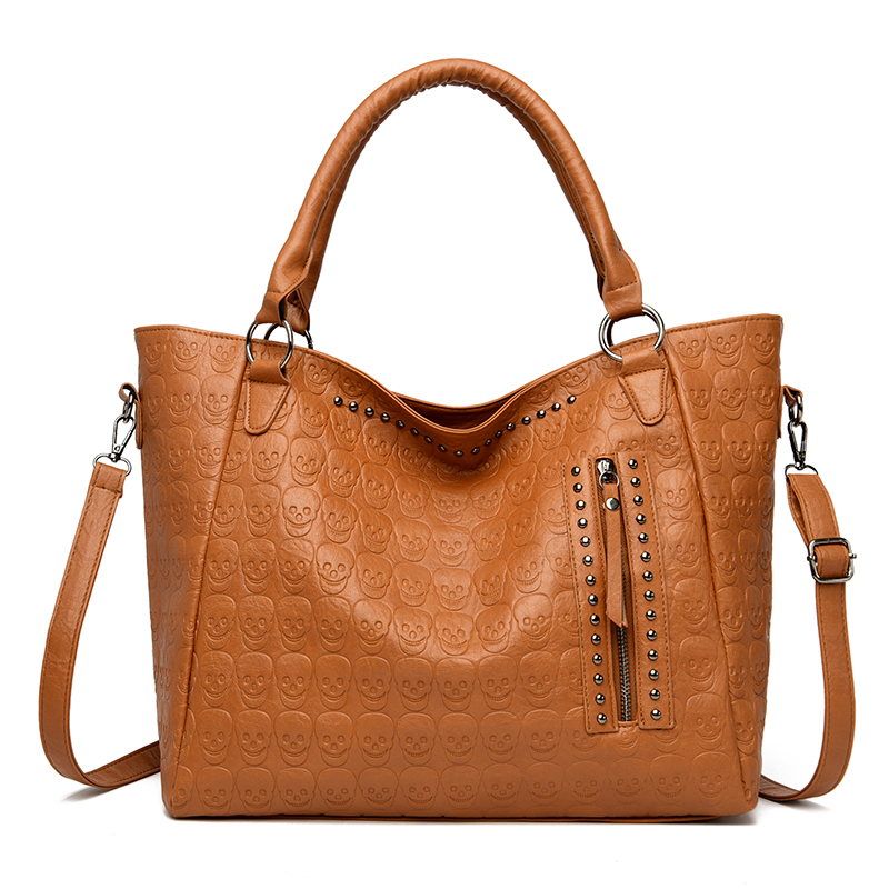Punk Skull Crossbody Bag PU Le - огляд і ціна Leather Work Bag Women