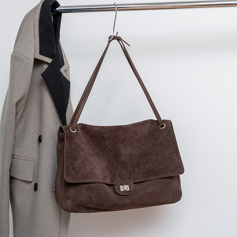 Genuine Suede Leather Underarm - огляд і ціна Leather Work Bag Women