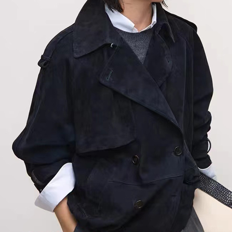 Real Suede Jacket Autumn Women - огляд і ціна Leather Work For Kids