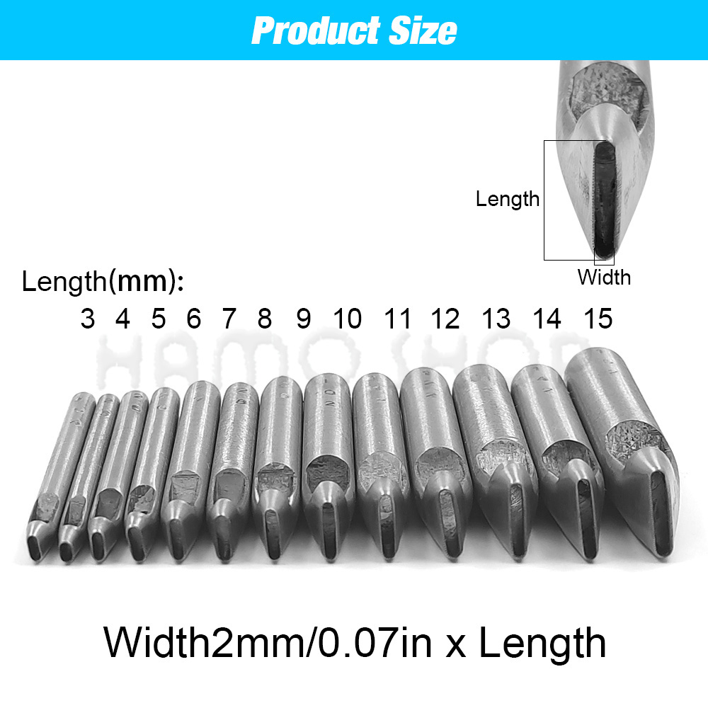 2mm/3mm Width Leather Oval Sha - огляд і ціна Leatherwork Hole Punch